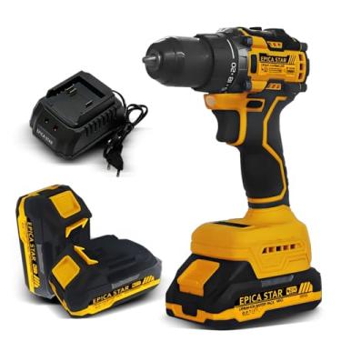 Imagem de Furadeira de Parafusadeira Brushless Furadeira Elétrica 21V Parafusaadeira e Furadeira Portatil Sem Fio Impacto 2 Bateria 110V/220V