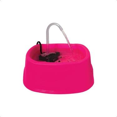 Imagem de Fonte Square Avipet 1 Litro Bivolt Neon Para Cães e Gatos, Rosa