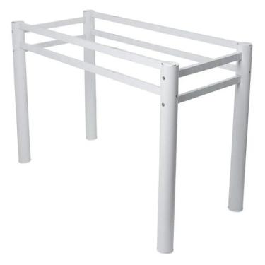 Imagem de Base Retangular Para Mesa Jantar Vidro Pedra Madeira 1,50mx80 - Wrm