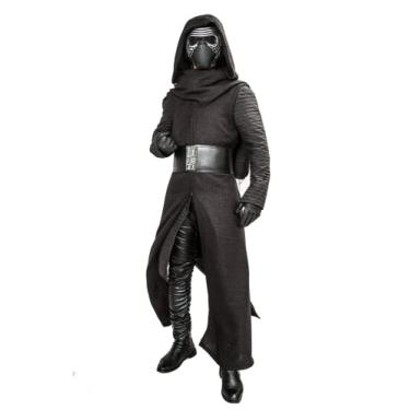 Imagem de xcoser Fantasia masculina de luxo Kylo Ren sob a túnica para cosplay SWTFA de Halloween (médio)