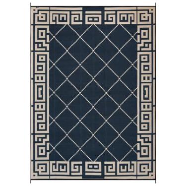 Imagem de DEK GHIBIS Tapete externo para espaço livre de pátio, tapete impermeável de 1,2 x 1,8 m, tapetes de acampamento de palha de plástico reversível, tapete de trailer para varanda, deck, acampamento