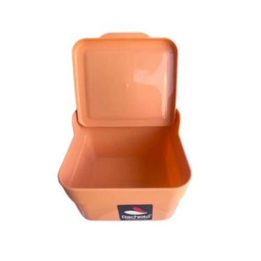 Imagem de Saleiro Porta Sal Colorido Volare Plástico Com Tampa 750ml Rischioto, 