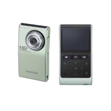 Imagem de Pacote HMX-U10EN Grn Camcorder com cartão de memória e capa