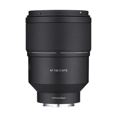 Imagem de Rokinon Lente teleobjetiva com foco automático de 135 mm F1.8 AF Full Frame para câmeras Sony E Mount Preta