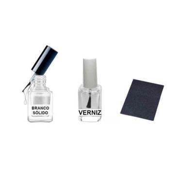 Imagem de Tinta Retoque Tira Risco Carro Kia - Branco Solido - Jhow Adesivos