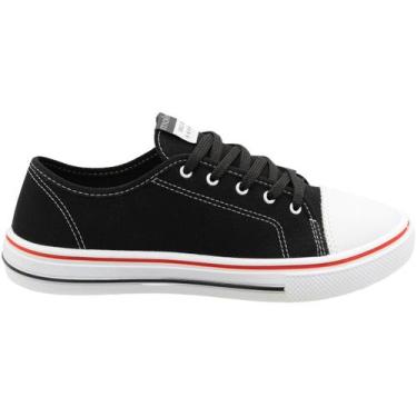 Imagem de Tênis Casual Moleca Lona Sinder Feminino, Preto, 35