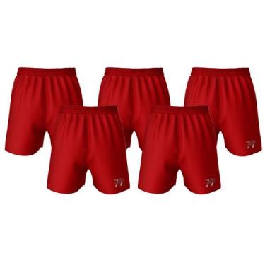 Imagem de Kit 5 Calção Shorts Treino Futebol Esporte Academia Adulto - Sete Sete
