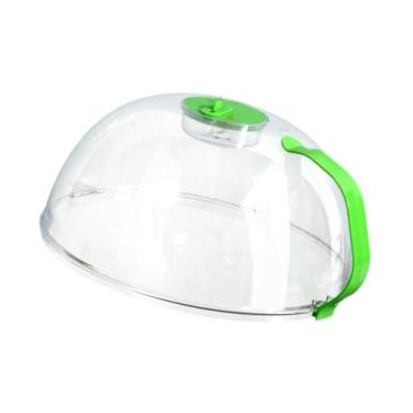 Imagem de Fenteer Tampa protetora para micro-ondas, tampa protetora contra respingos de micro-ondas com saída de vapor para mesa de jantar e pão, Verde