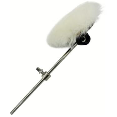 Imagem de TUOREN Pedal De Bumbo Feltro Grande Com Cabeça Redonda E Macia Para Cajon, Acessórios Silenciosos Prática, Eixo Aço Inoxidável