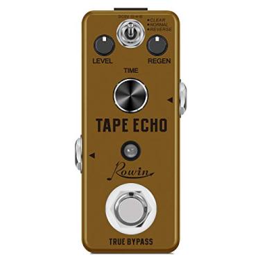Imagem de Rowin Pedal De Efeito Digital Para Guitarra Tape Echo Delay Com Armazenamento Timbre True Bypass Tamanho Mini, Casco Metal Completo Lef-3809