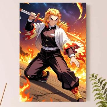 Imagem de Placa Quadro Decorativo - Kimets.u no Ya.iba - Kyo.juro Ren.goku (Rengoku_04)