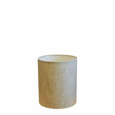 Imagem de Cúpula em Tecido Cilindrica Abajur Luminária Cp-2009 13x15cm Rustico Bege