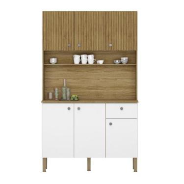 Imagem de Kit de Cozinha 6 Portas Barcelona Supremo Ripado - CASA H