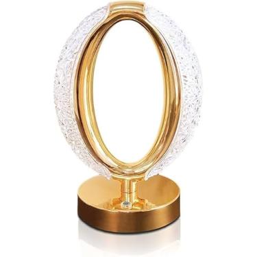 Imagem de Luminária Cristal LED Touch Recarregável USB – Sol, Lua e Estrela 3 em 1 para Decoração e Luz Noturna (Luminaria - Sol)