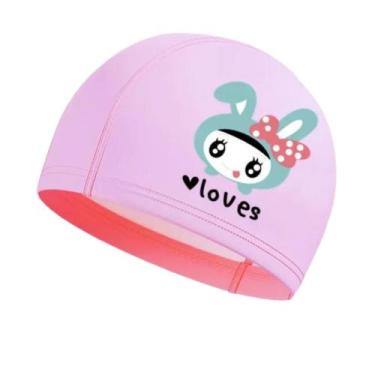 Imagem de Touca De Natação Infantil Profissional Loves - Hero Band, Rosa loves