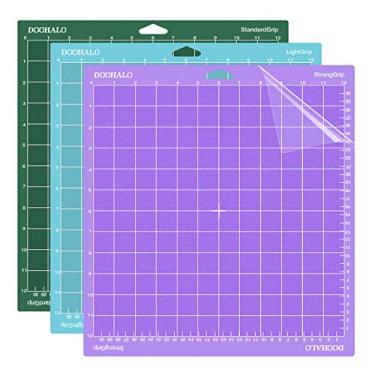 Imagem de DOOHALO Tapete de corte para Silhouette Cameo 4 máquina de corte varietygrip tapete de corte 30 x 30 cm, pacote com 3 tapetes adesivos de substituição para corte Silhouette