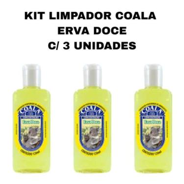 Imagem de Kit com 3 limpadores perfumados coala erva doce 120ml