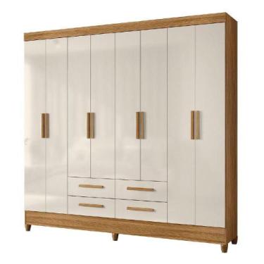 Imagem de Guarda Roupas Casal 8 Portas Freijó/off White - MOVAL MOVÉIS