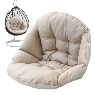 Imagem de Almofada Para Cadeira Ovo Balanço - Almofada para Cadeira de Balanço Exterior | Almofada De Assento Macia De Recuperação Lenta Para Mobiliário Exterior Para Escritório Sala De Estar Quarto Varanda E