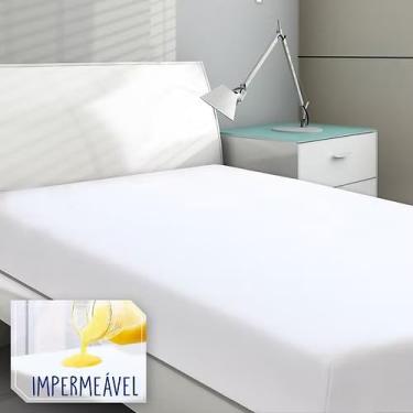Imagem de Capa Protetor de Colchão 100% Impermeável a Prova d'água Cama Box Solteiro Casal Queen Antiácaro (Solteiro)