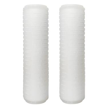 Imagem de 10-inch folded filter, 2pcs PP cotton folded membrane, High precision, Universal water filter element(5 microns)
