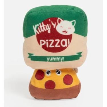 Imagem de Silver Paw Kitty's Pizza & Box Brinquedo de pelúcia interativo 2 em 1 com erva de gato