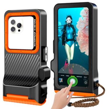 Imagem de Saupsitnz Capa de telefone 2026 Mergulho Snorkeling para iPhone 17/16/15/14/13/12/11 Pro Max/XS/X Samsung Galaxy S25/S24/S23 Professional Scuba Dive Waterproof Underwater Photo Video Cover (4ª geração