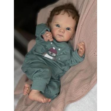 Imagem de Boneca Reborn Realista De 18 Polegadas NPK Bettie Toque Macio Recém-na