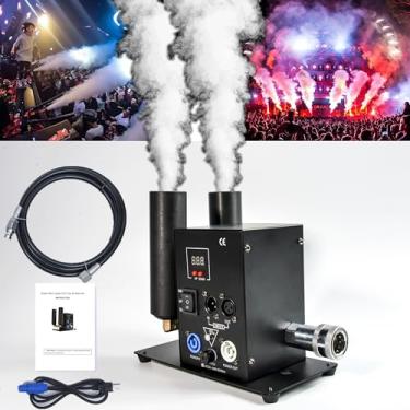 Imagem de Máquina de neblina de CO2 digital de 2 cabeças, canhão de fumaça de neblina de CO2