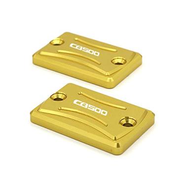 Imagem de crazy sport Tampa do reservatório de freio dianteiro e traseiro serve para CB500X CB 500X CB500 CB500F 2013-2018 acessórios de motocicleta tampa de fluido do cilindro mestre CNC com logotipo 2017 2016