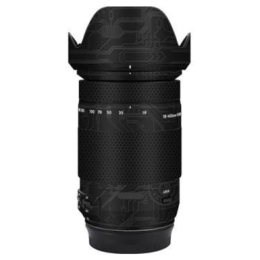 Imagem de Adesivo de lente de câmera para Tamron 18-400 mm F3.5-6.3 Di II VC HLD adequado para Canon EF-Mount Macro Coat Wraps Film Protector Vinyl Decal Skin 18 400 (Circuit Black)