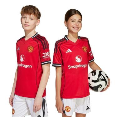 Imagem de Camisa Infantil Adidas I Manchester United 25/26 Unissex-Unissex