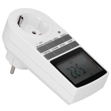 Imagem de KIMISS Timer de Saída Programável Digital-soquete de Interruptor de Tempo Inteligente para Lâmpadas, Ventiladores e Eletrodomésticos-cronograma de 7 Dias, Exibição de LCD, Temporizador de Economia