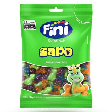 Imagem de Balas Fini Gelatinas Sapo Sabores 80g