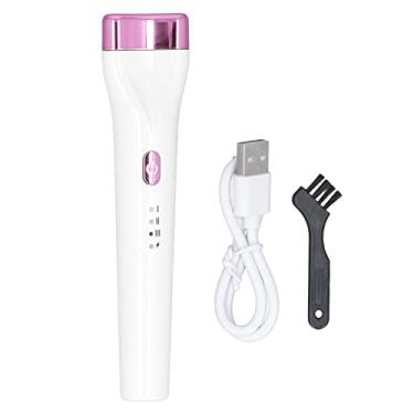 Imagem de Modelador de cílios portátil recarregável de longa duração 3 modo aquecido Modelador de cílios elétrico de aquecimento rápido duradouro com escova de limpeza para beleza dos olhos (White)