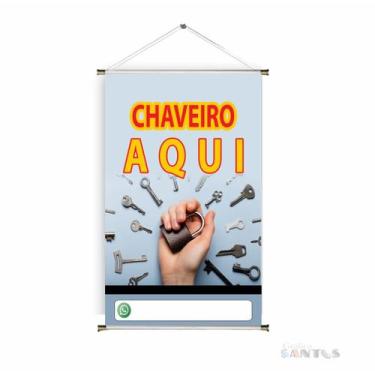 Imagem de Banner pronto Chaveiro BA 094 medida 45x70 cm arte pronta