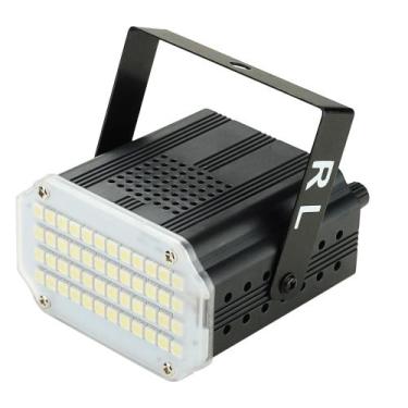 Imagem de Mini Refletor Strobo De LED Com 48 LEDS Efeito Flash Automático Sonoro