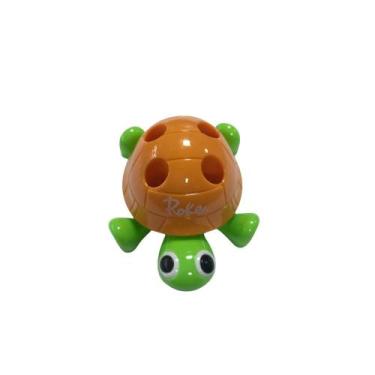 Imagem de Apontador Com Depósito e Porta-Lápis Tartaruga ROKE, Verde