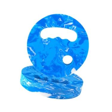 Imagem de Dynwave Discos de Exercício Aquático Equipamento Aeróbico Leve Flutuabilidade Fácil de Segurar Resistência Subaquática Prancha de Natação para Piscina Praia, Branco Azul