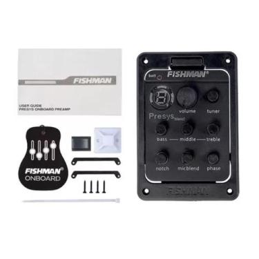 Imagem de Captador de Violão Fishman 301 Com Afinador e Microfone Piezo Ativo