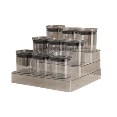 Imagem de Conjunto 12 Potes Armazenamento Hermético 150ml UZ, transparente