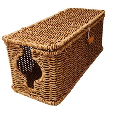 Imagem de predolo Organizador de cabos, caixa de gerenciamento de cabos, recipiente para TV, sala de estar, quarto, computador, PC, mesa, armazenamento, piso, cabos, 32 Cm X 13 Cm X 13