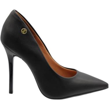 Imagem de Scarpin Vizzano Bico Fino Salto Alto Feminino - Preto - 34