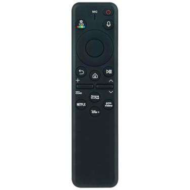 Imagem de Allimity BN59-01432A BN5901432A Controle remoto de voz de substituição compatível com modelos 2023 Samsung QLED 4K Smart TVs Q80C Q80CD Q60C S90C S95C QN800C QN900C CU8000D CU8000 Q70CD Series TVs