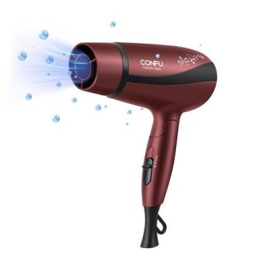 Imagem de Secador de cabelo CONFU Compact 1600W Ceramic Tourmaline 1600W Vermelh