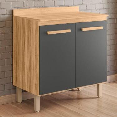 Imagem de Balcão de Cozinha Melinda 80cm com Tampo MDP - Bela Móveis - Nicioli, 