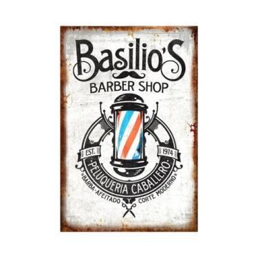 Imagem de Placas Decorativas De Metal Vintage Retrô Para Barbearia, Salão, Casa,