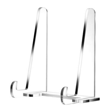 Imagem de BLWOTMOR Suporte de Acrílico, Cavalete de Mesa Estável para Porta-retratos, Porta-placas, Livros, Escritório, Restaurante, 1 Peças, Tamanho real