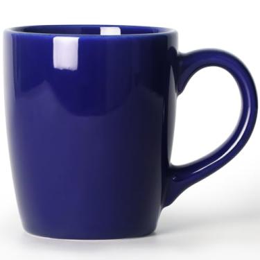Imagem de SHOWFULL Caneca de café grande, caneca de café extra de 590 ml, copo de cerâmica lisa, grande capacidade e alça grande, para pai, homens, mulheres, seguro para micro-ondas e lava-louças, azul