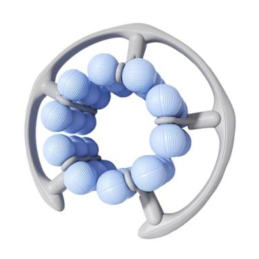 Imagem de FashionCha Rolo de massagem 30 rodas 360° massagem de tecido profundo braçadeira de perna fáscia rolo muscular para braço casa interior, Azul